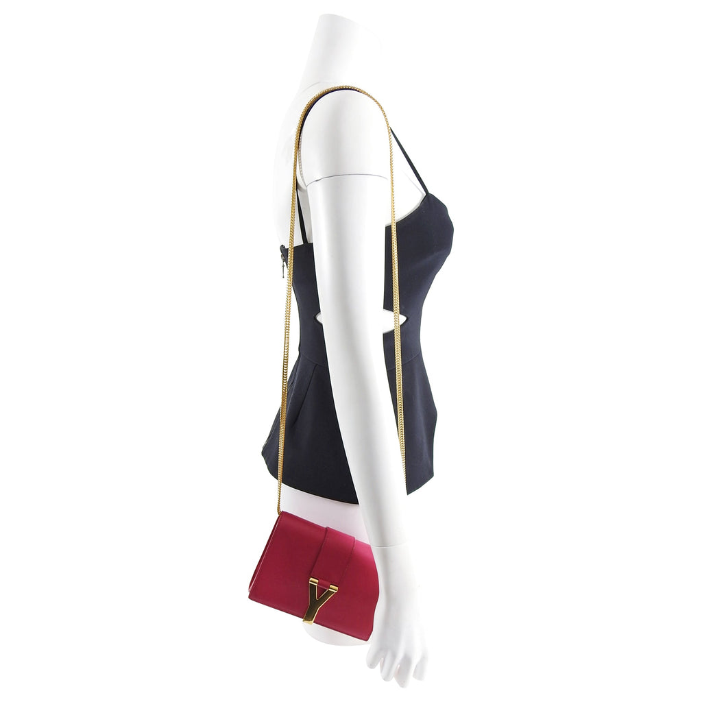 YSL Saint Laurent Pink Mini Sac Y Ligne Crossbody Bag