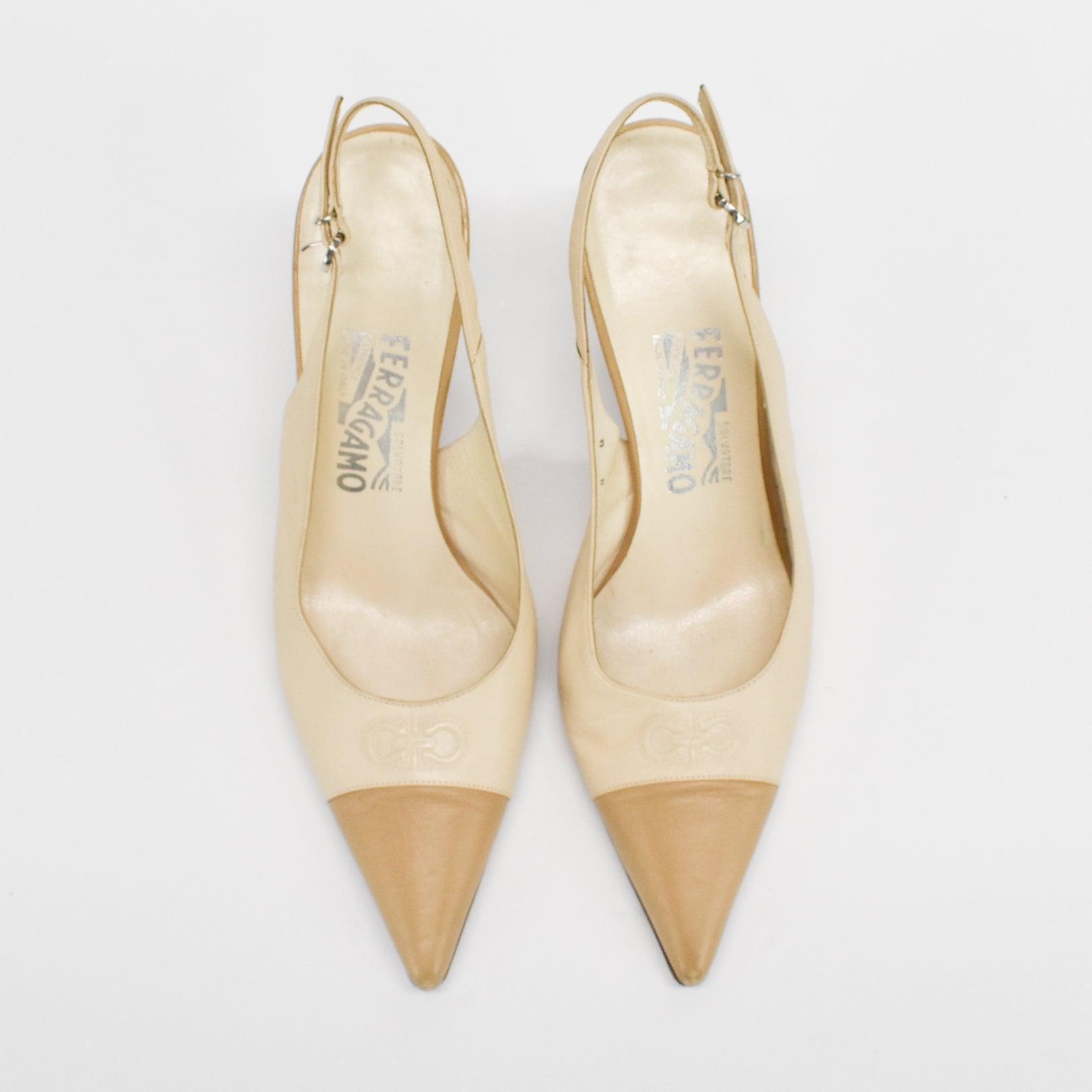 Salvatore Ferragamo Slingback Heels - Women's 8
