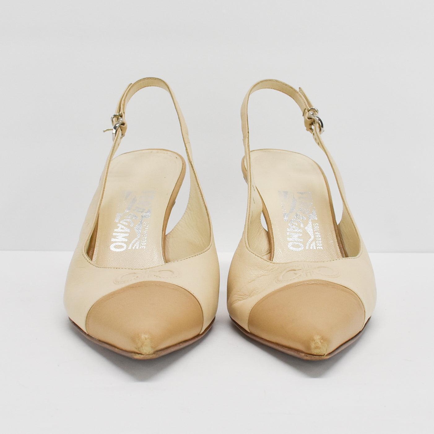 Salvatore Ferragamo Slingback Heels - Women's 8