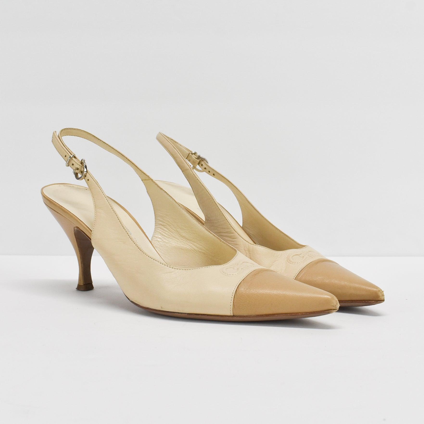 Salvatore Ferragamo Slingback Heels - Women's 8