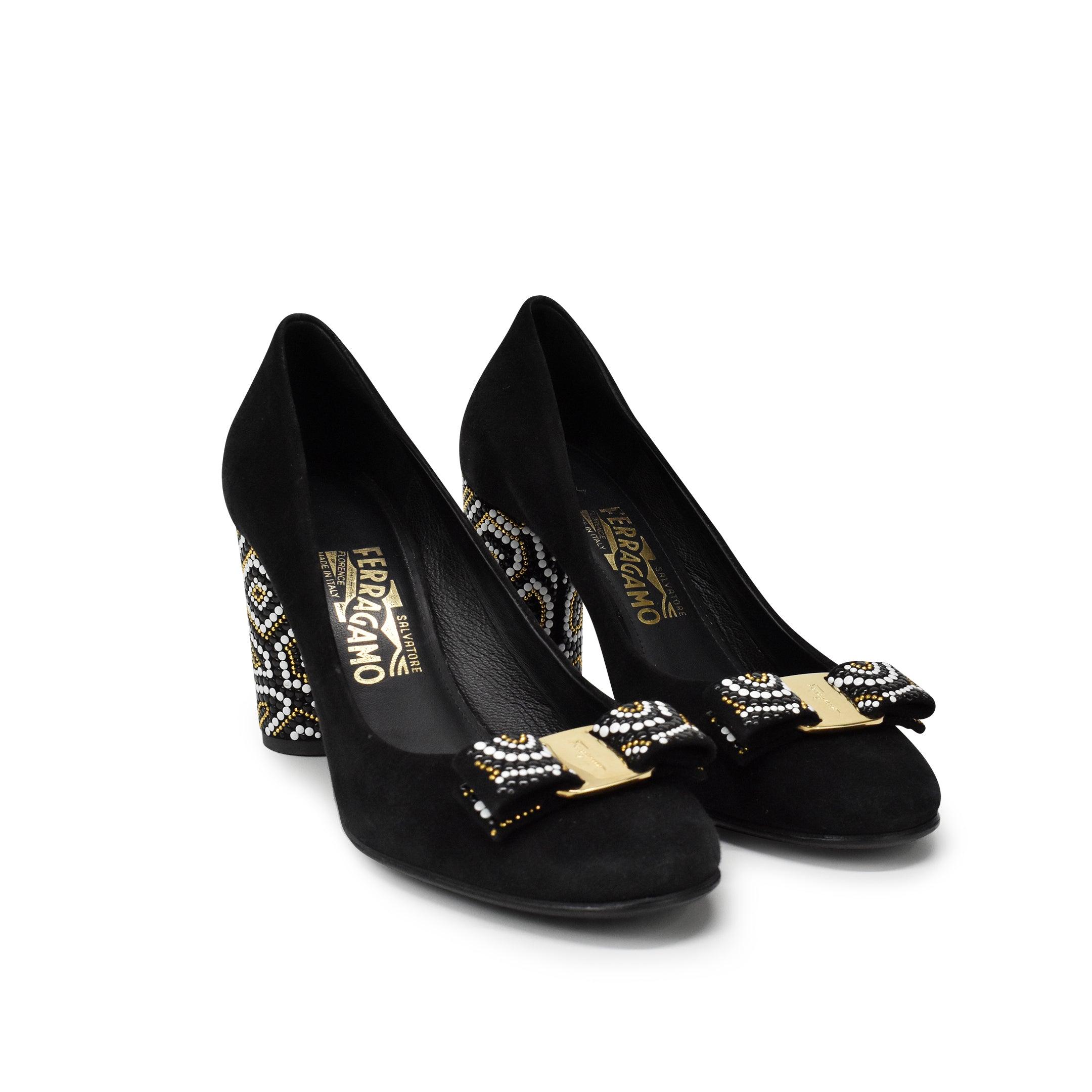Salvatore Ferragamo Velour Pumps - Women's 8