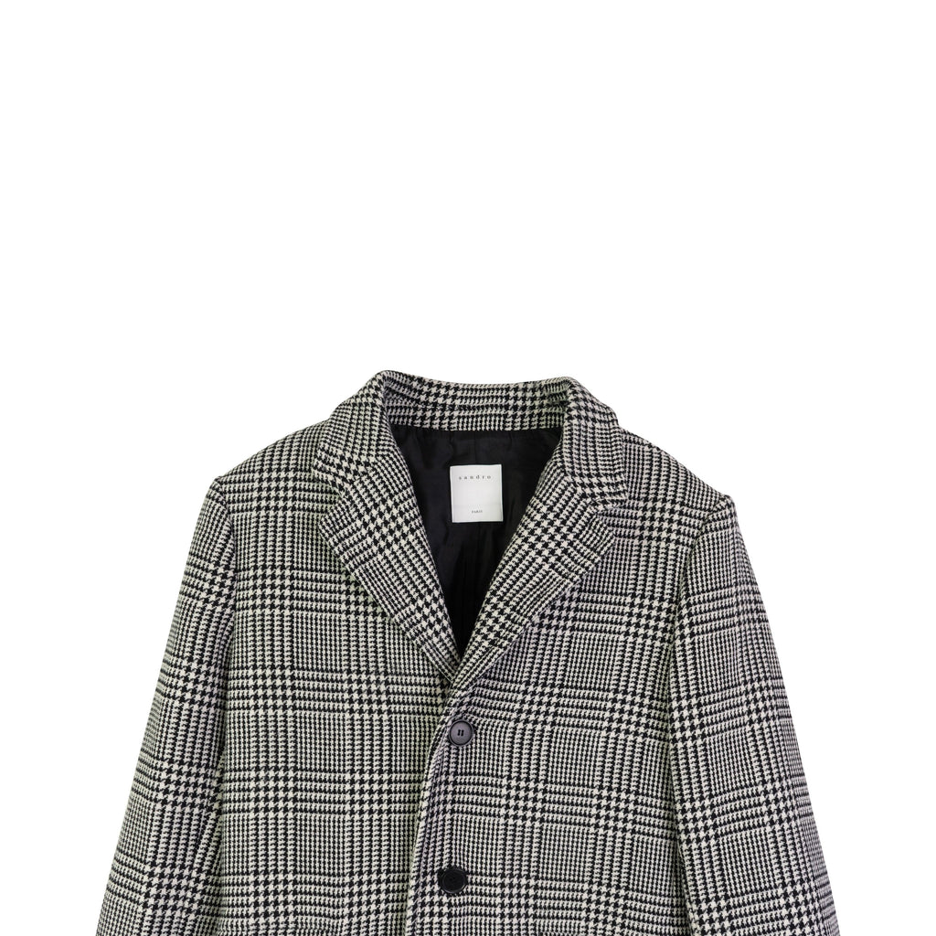 Sandro Houndstooth Coat - S