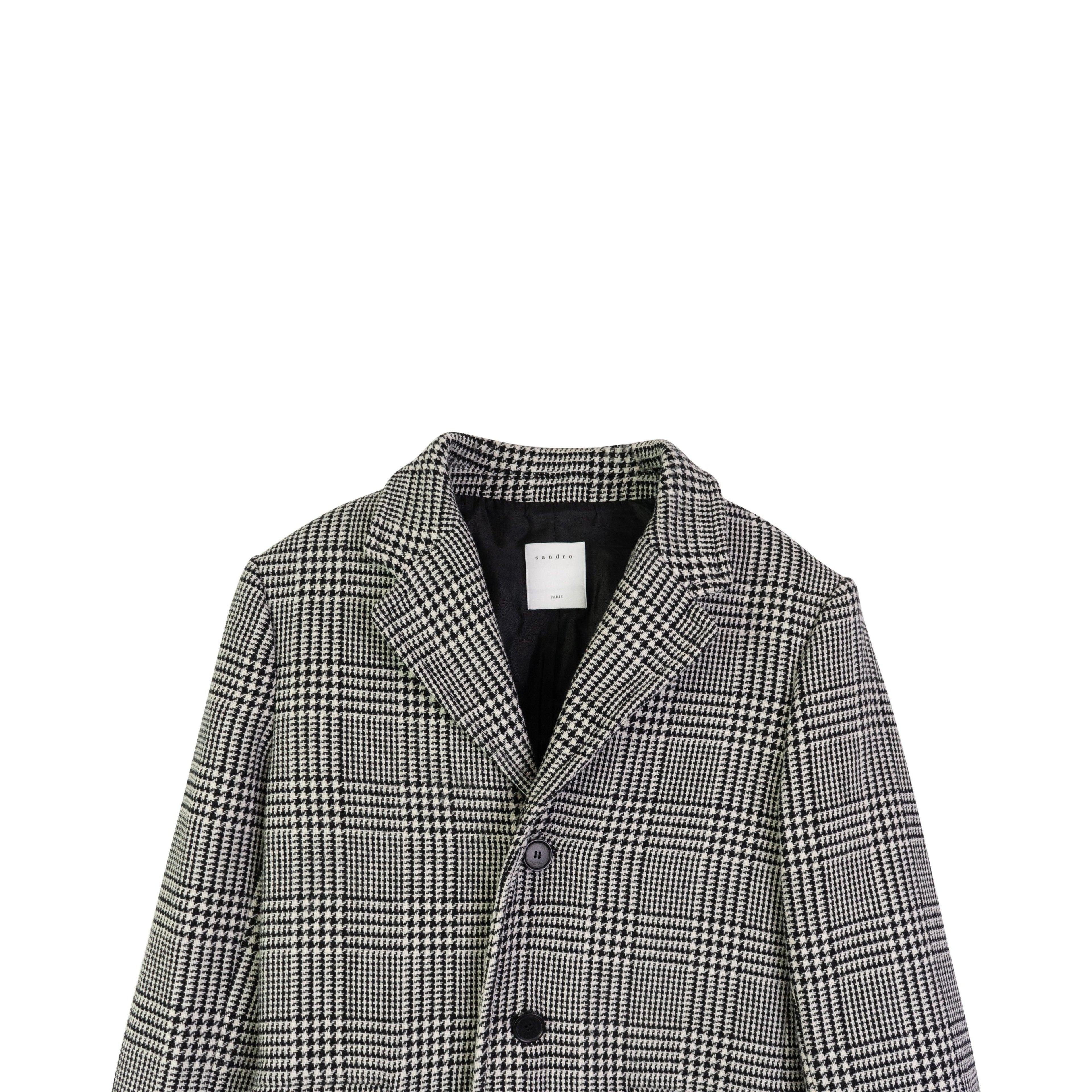 Sandro Houndstooth Coat - S