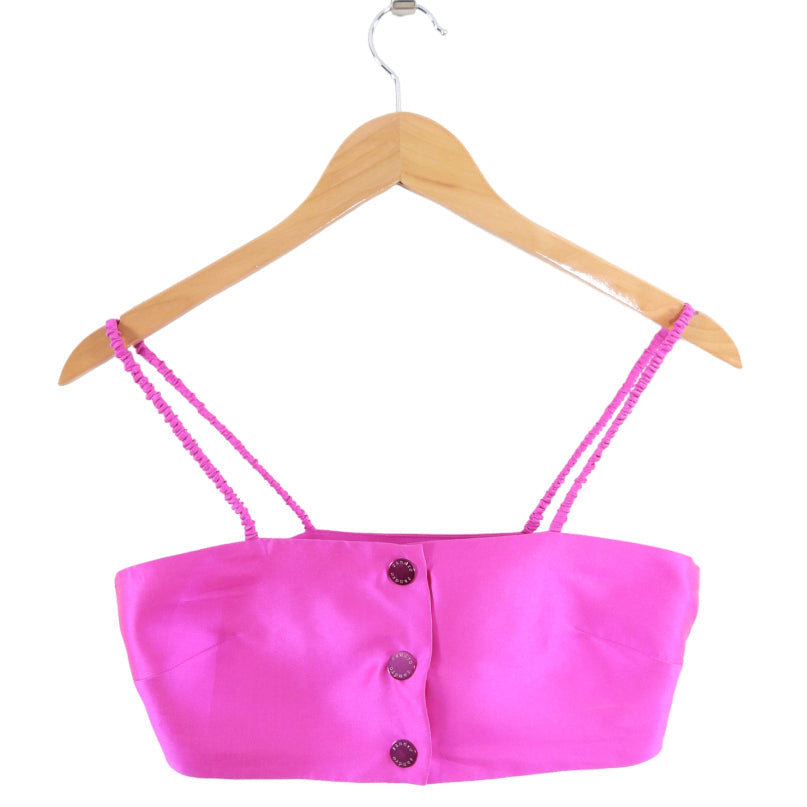 Sandro Fuchsia Pink Bamdeau Crop Top - USA XS