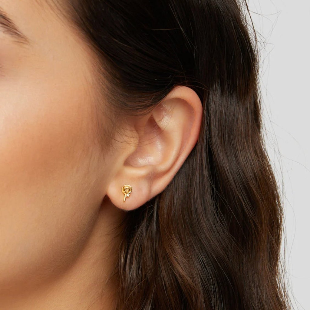 Santa's Candy Swirl Earrings