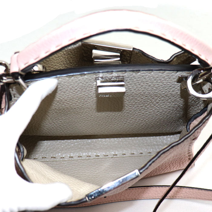Fendi Selleria Peekaboo Essentially Leather 2way Shoulder Bag