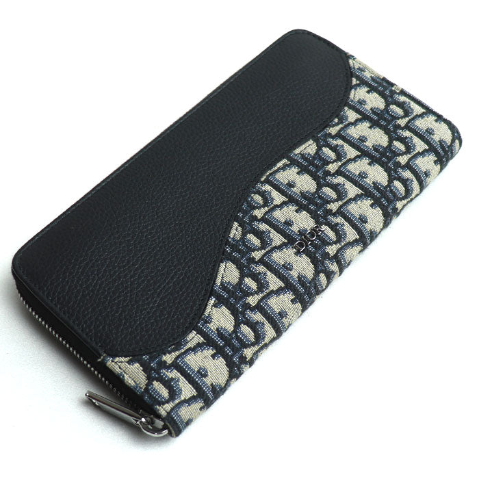 Dior Oblique Jacquard Long Zip Wallet