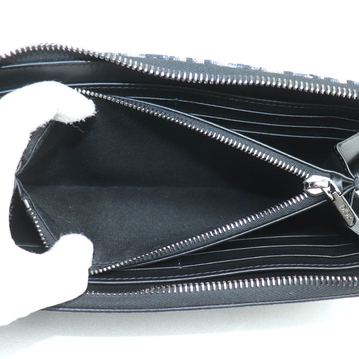 Dior Oblique Jacquard Long Zip Wallet