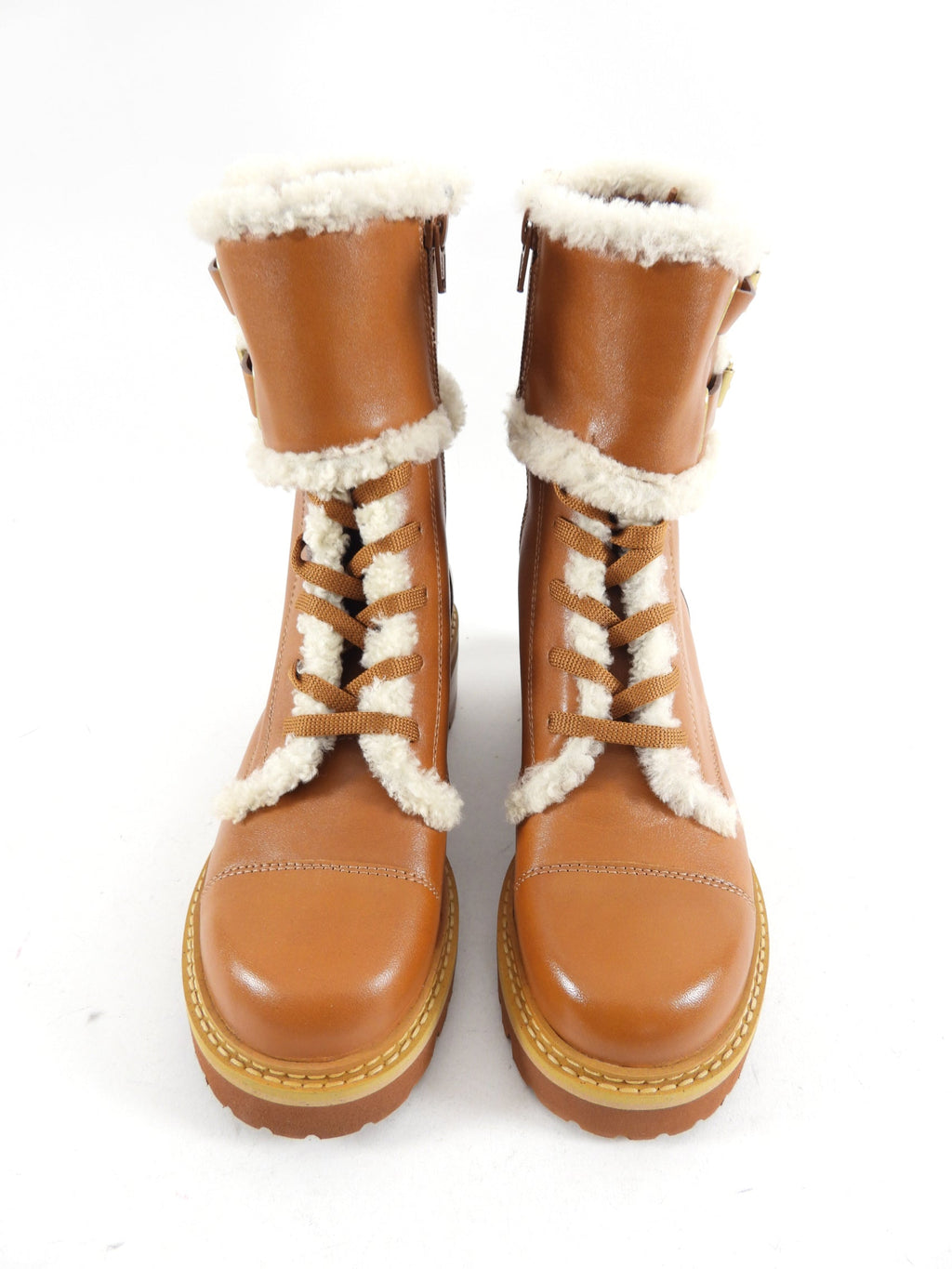 See by Chloe Mallory Tan Shearling Boot - 37