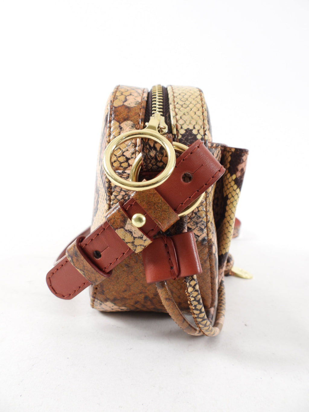 See By Chloe Tony Faux Python Grained Camera Bag