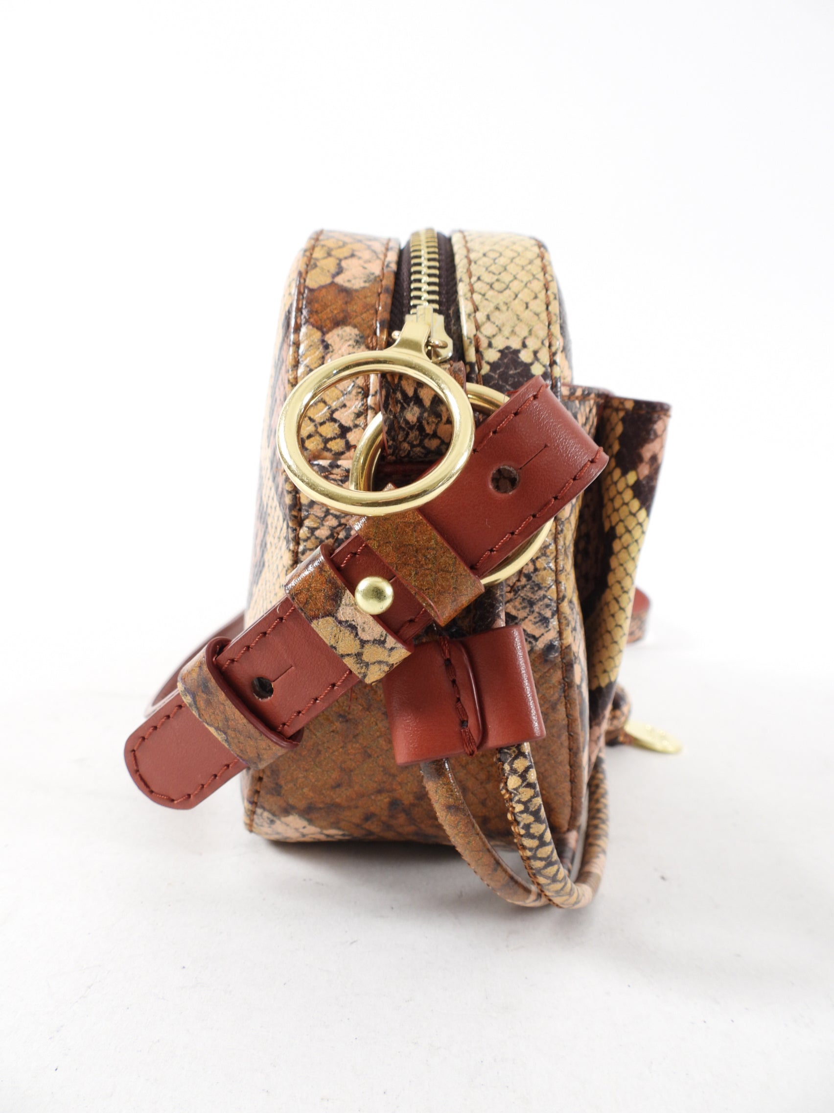 See By Chloe Tony Faux Python Grained Camera Bag