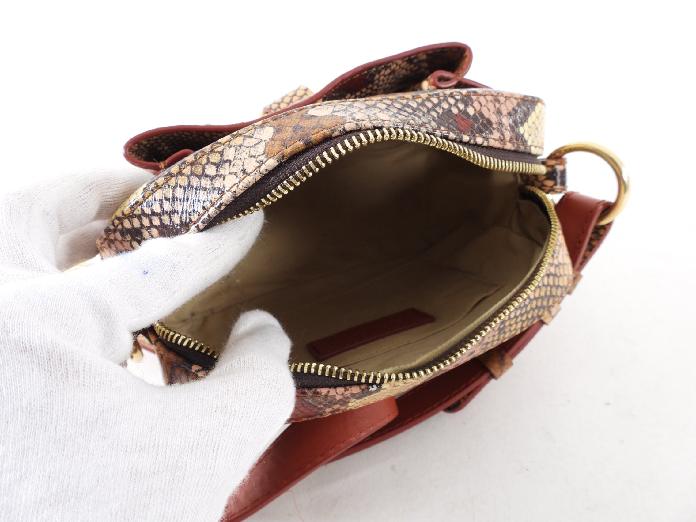 See By Chloe Tony Faux Python Grained Camera Bag