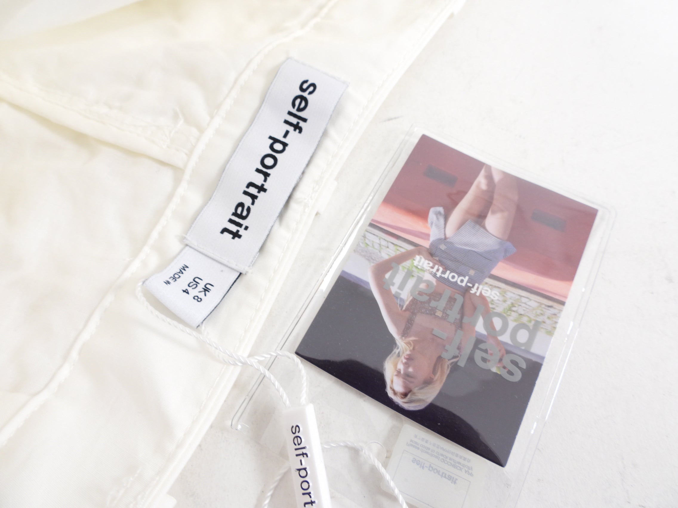 Self Portrait White Cotton Guipuire Lace Shorts - 4