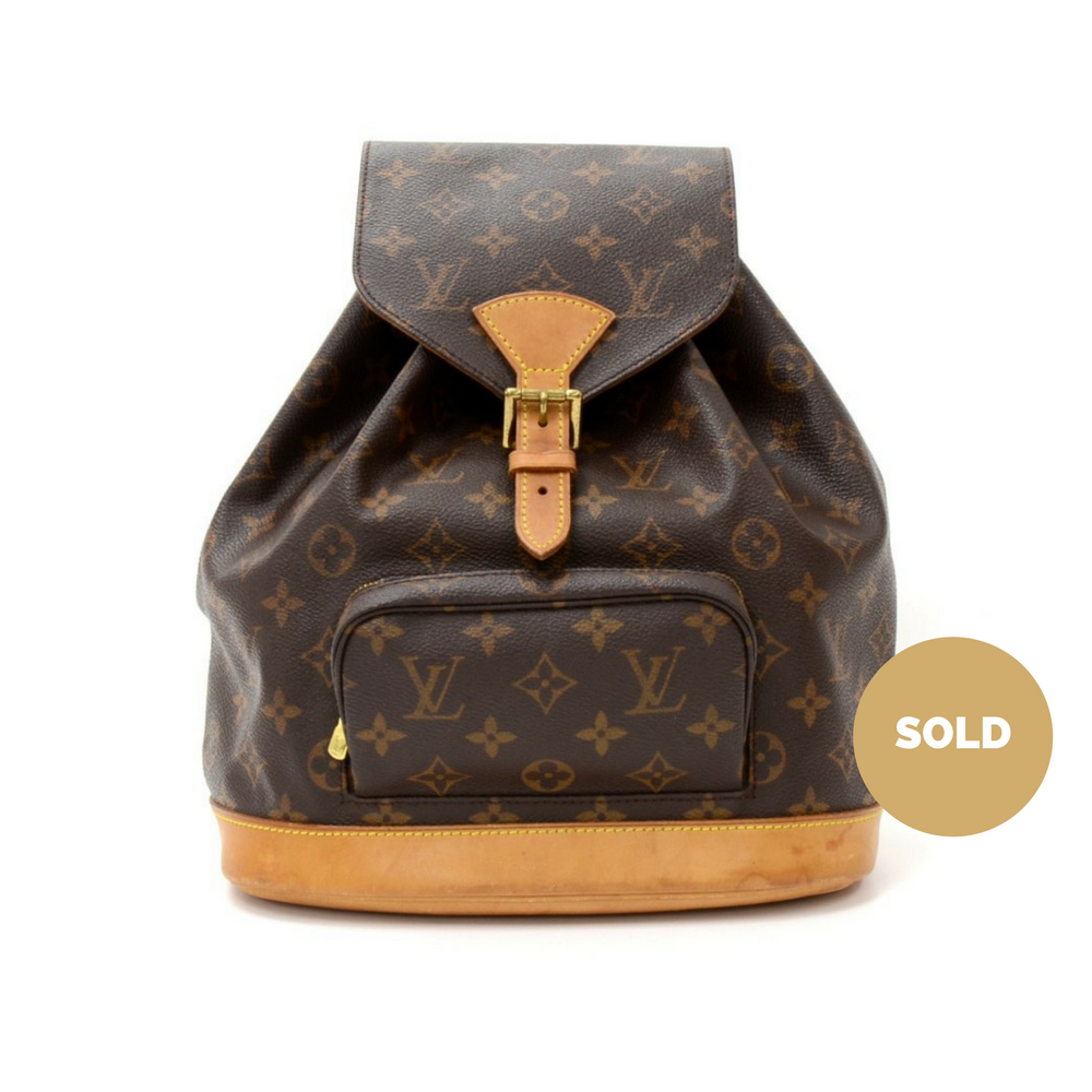 Louis Vuitto Montsouris MM Monogram Canvas Backpack