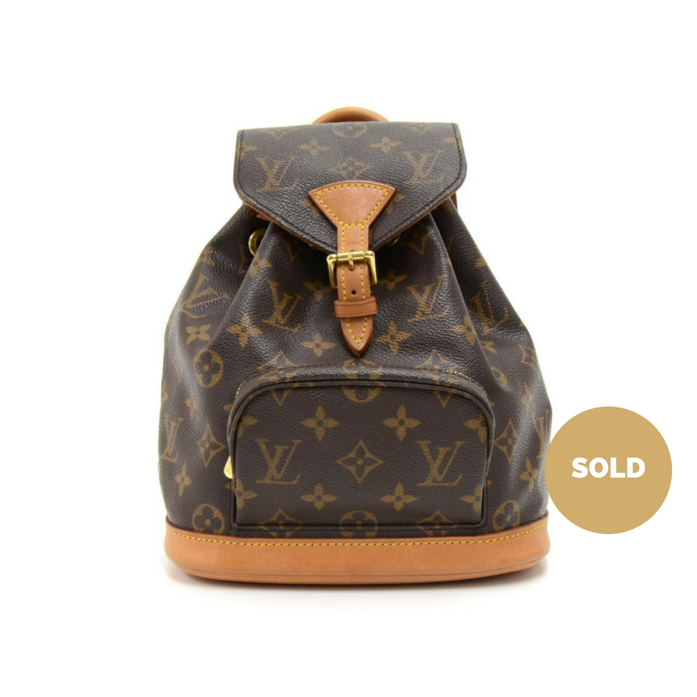 Louis Vuitto Mini Montsouris Monogram Canvas Backpack Bag