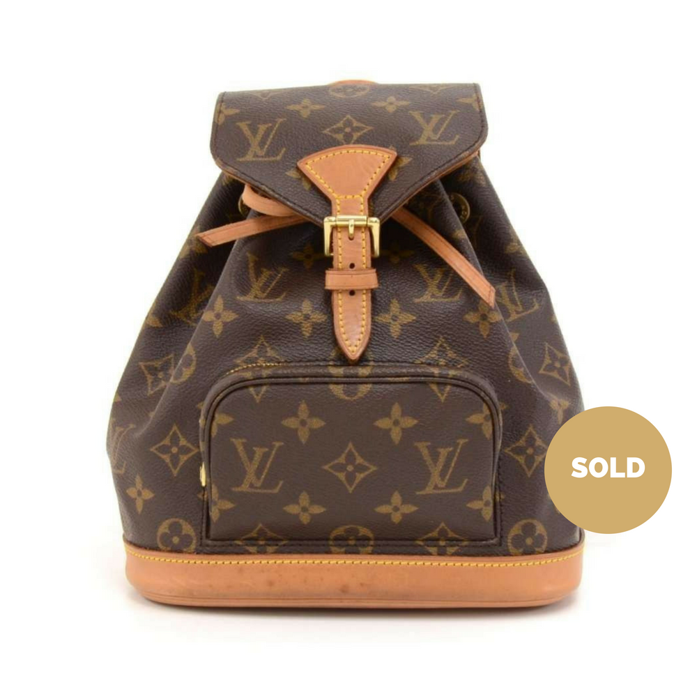 Louis Vuitto Mini Montsouris Monogram Canvas Backpack Bag