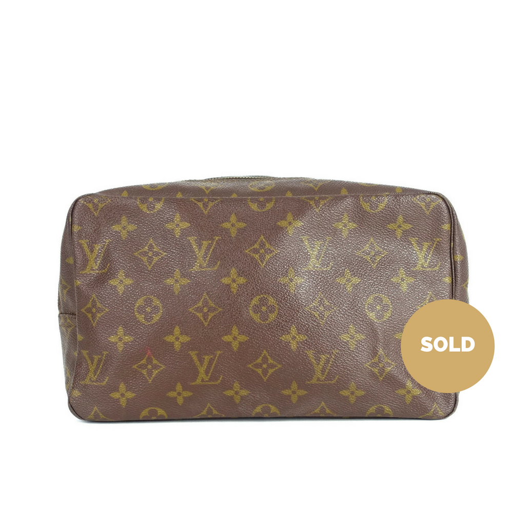 Louis Vuitto Trousse Toilette 28 Monogram Canvas Clutch Bag