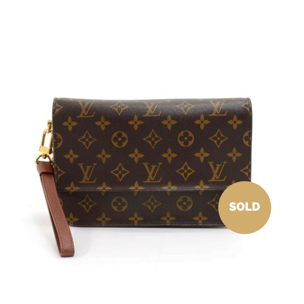 Louis Vuitto Orsay Monogram Canvas Clutch Bag