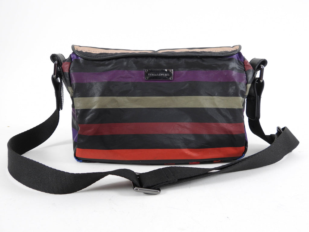 Sonia Rykiel Nylon Stripe Small Crossbody Messenger Bag