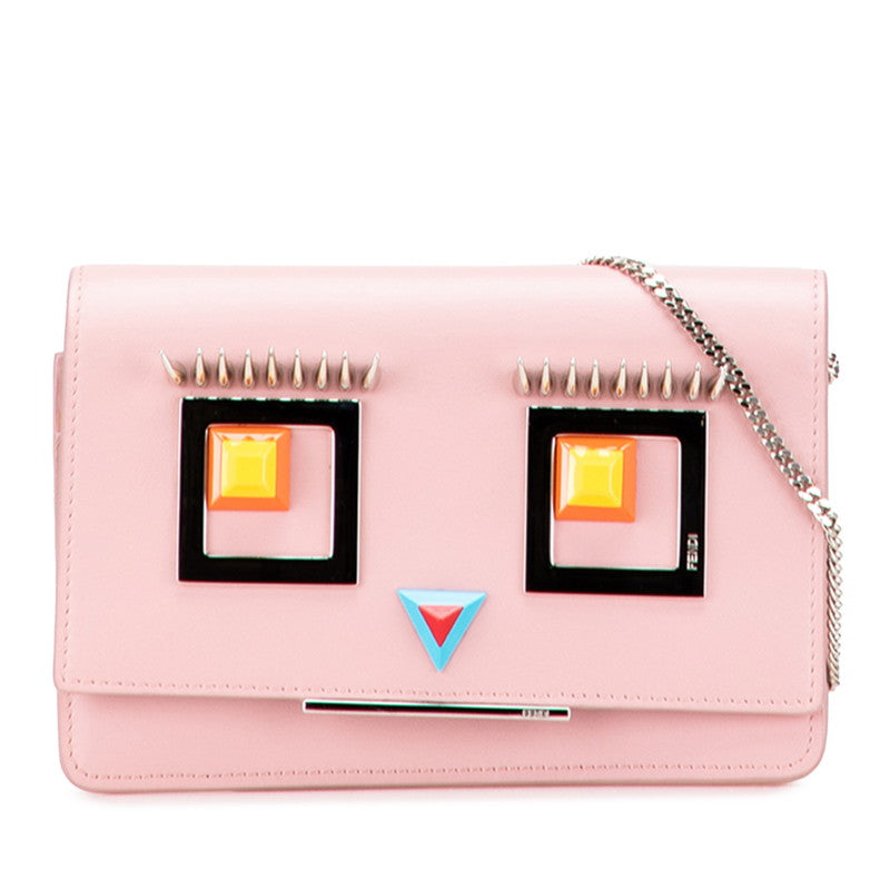 Fendi Hypnotize Leather Chain Shoulder Bag