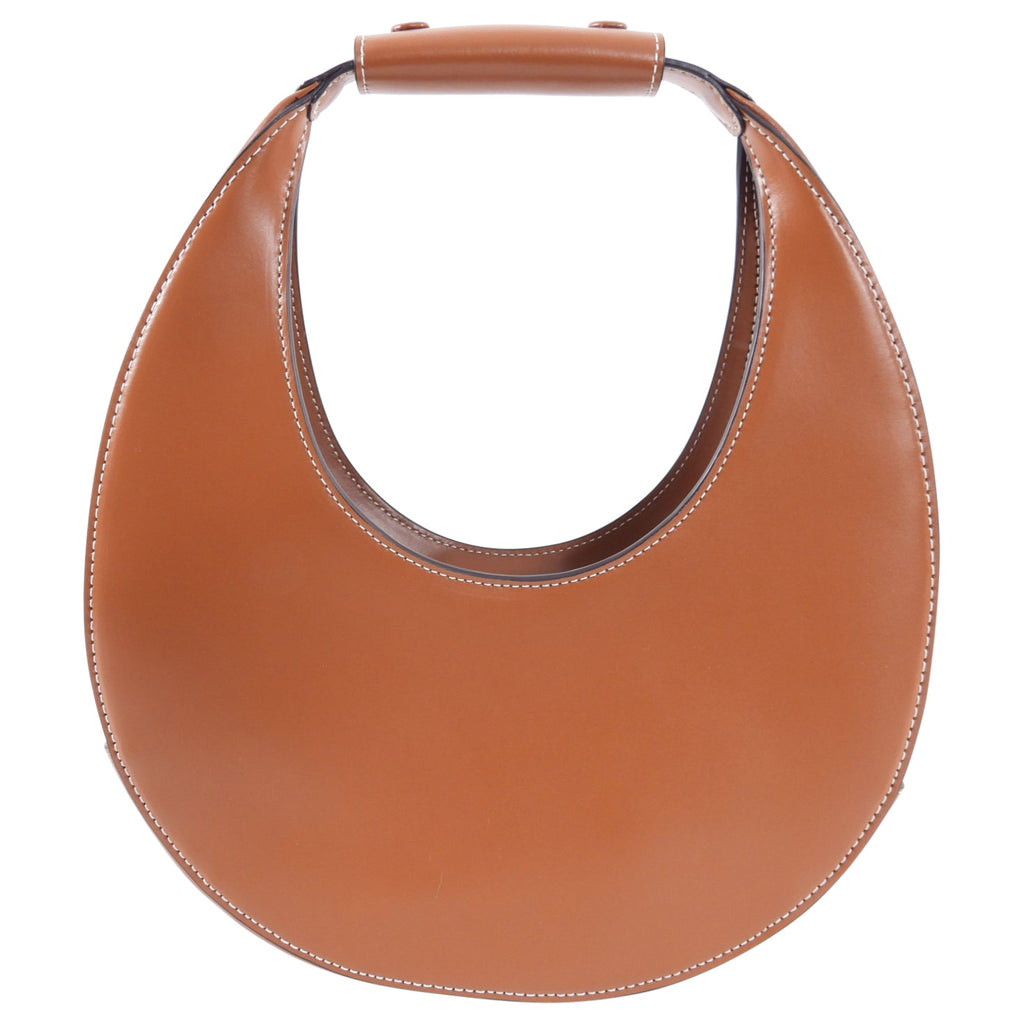 Staud Tan Smooth Leather Moon Bag