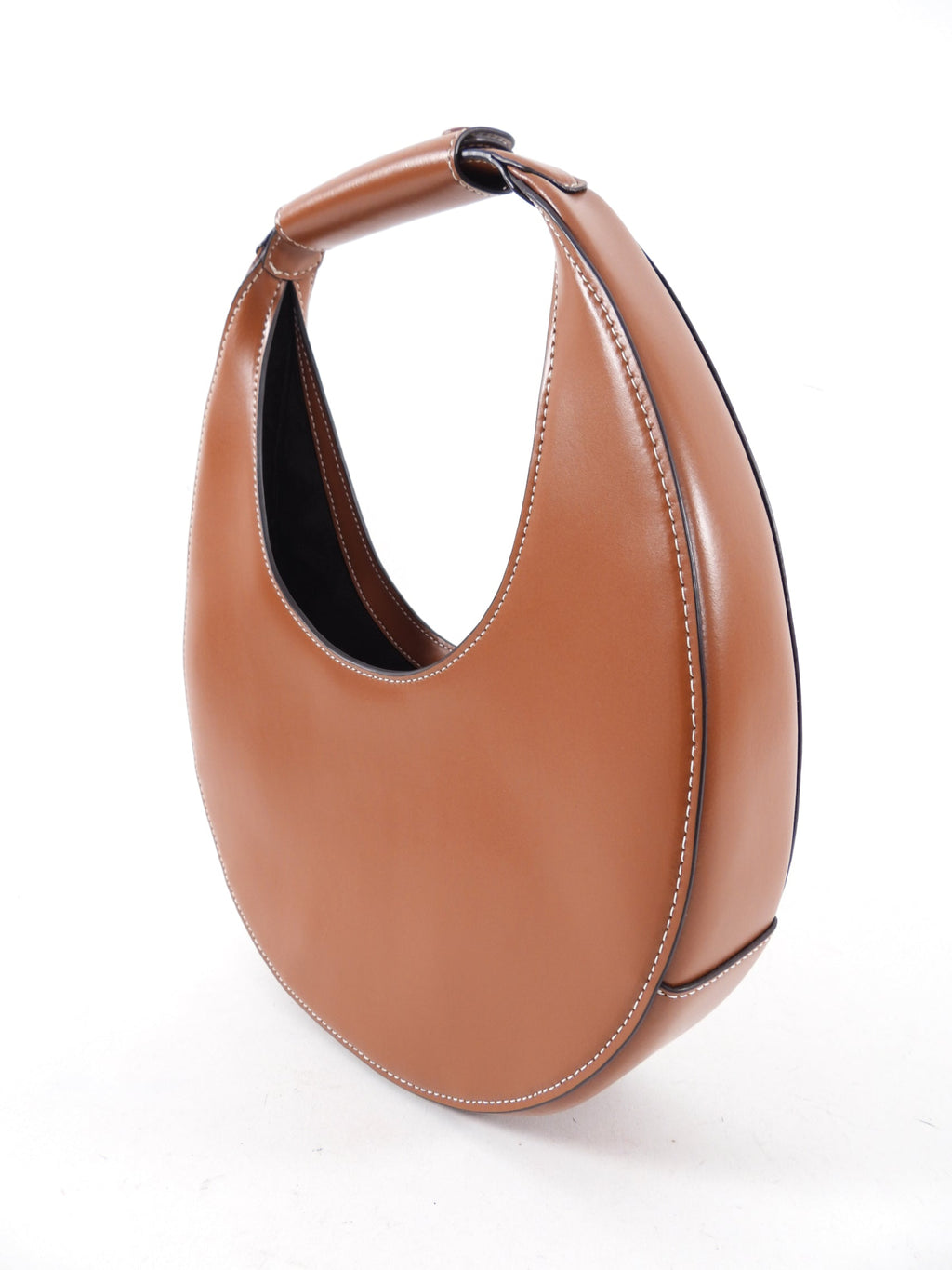 Staud Tan Smooth Leather Moon Bag