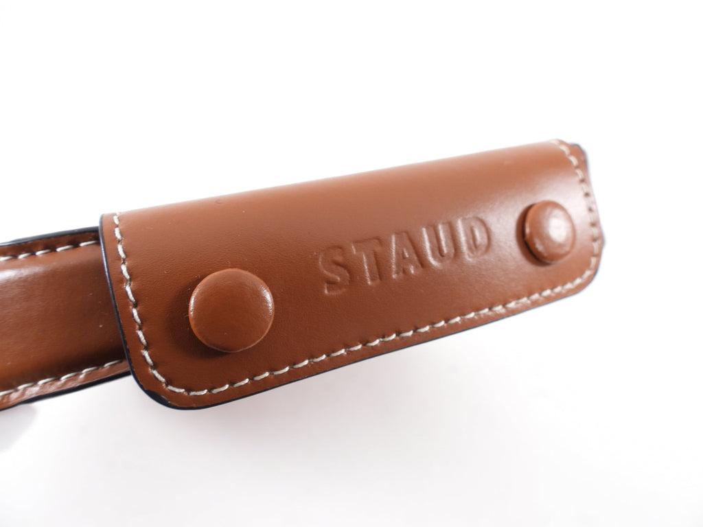 Staud Tan Smooth Leather Moon Bag
