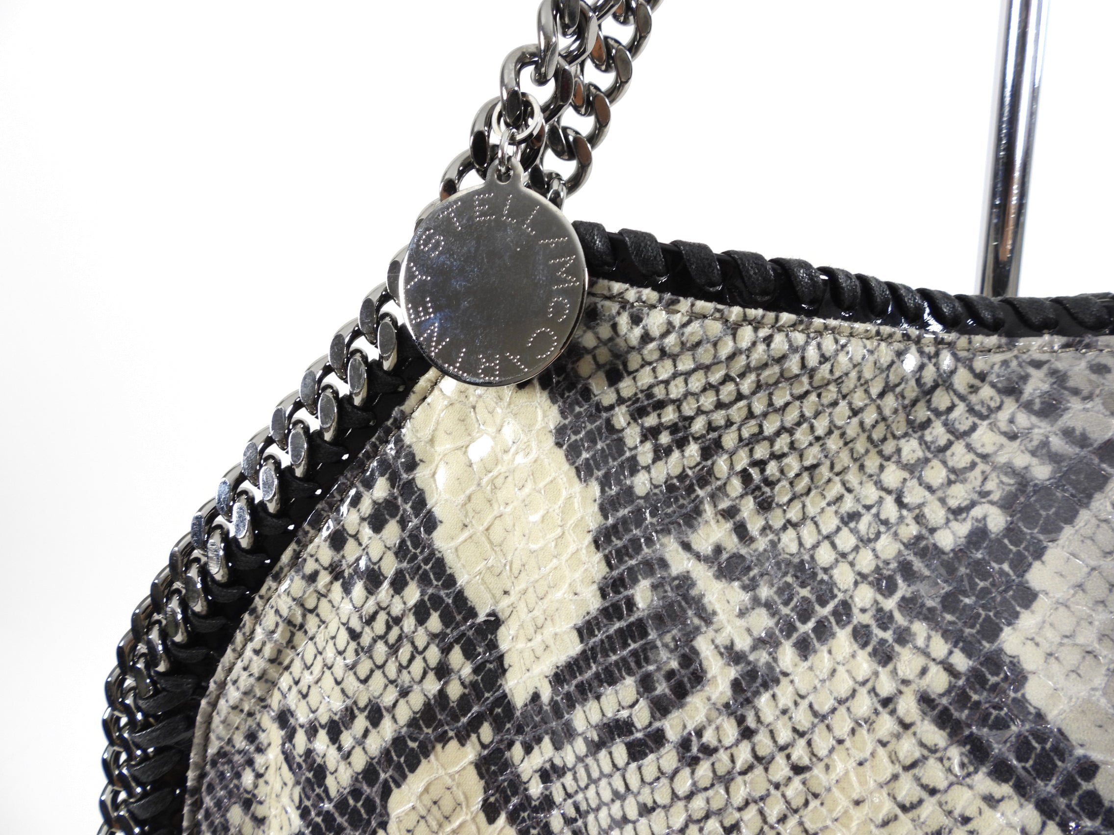 Stella McCartney Large Falabella Faux Python Pattern Bag