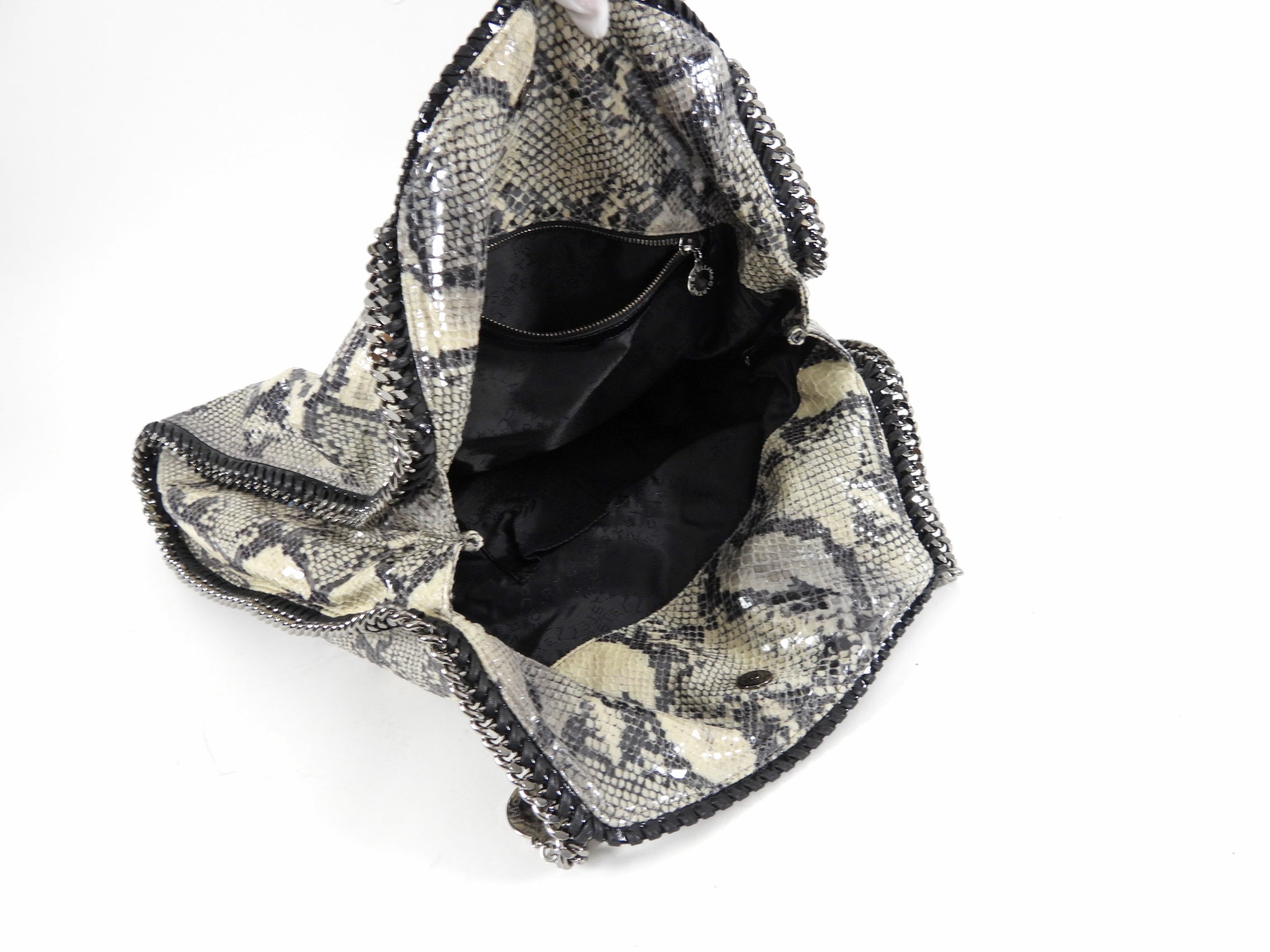 Stella McCartney Large Falabella Faux Python Pattern Bag