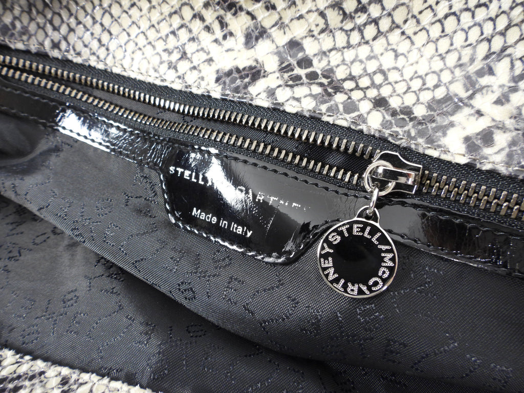 Stella McCartney Large Falabella Faux Python Pattern Bag