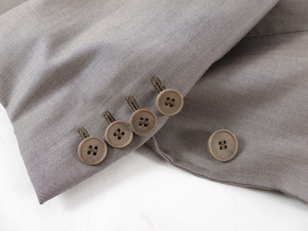 Stella McCartney Taupe Wool Blazer Jacket - L