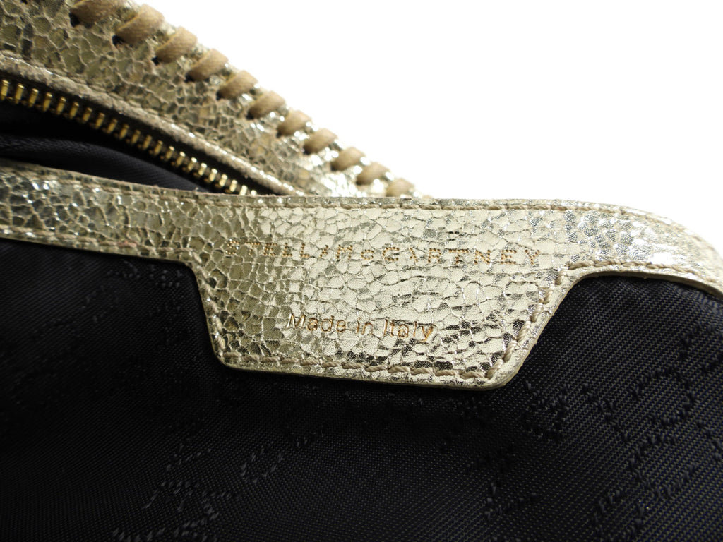 Stella Mccartney Gold Falabella Crossbody Chain Bag
