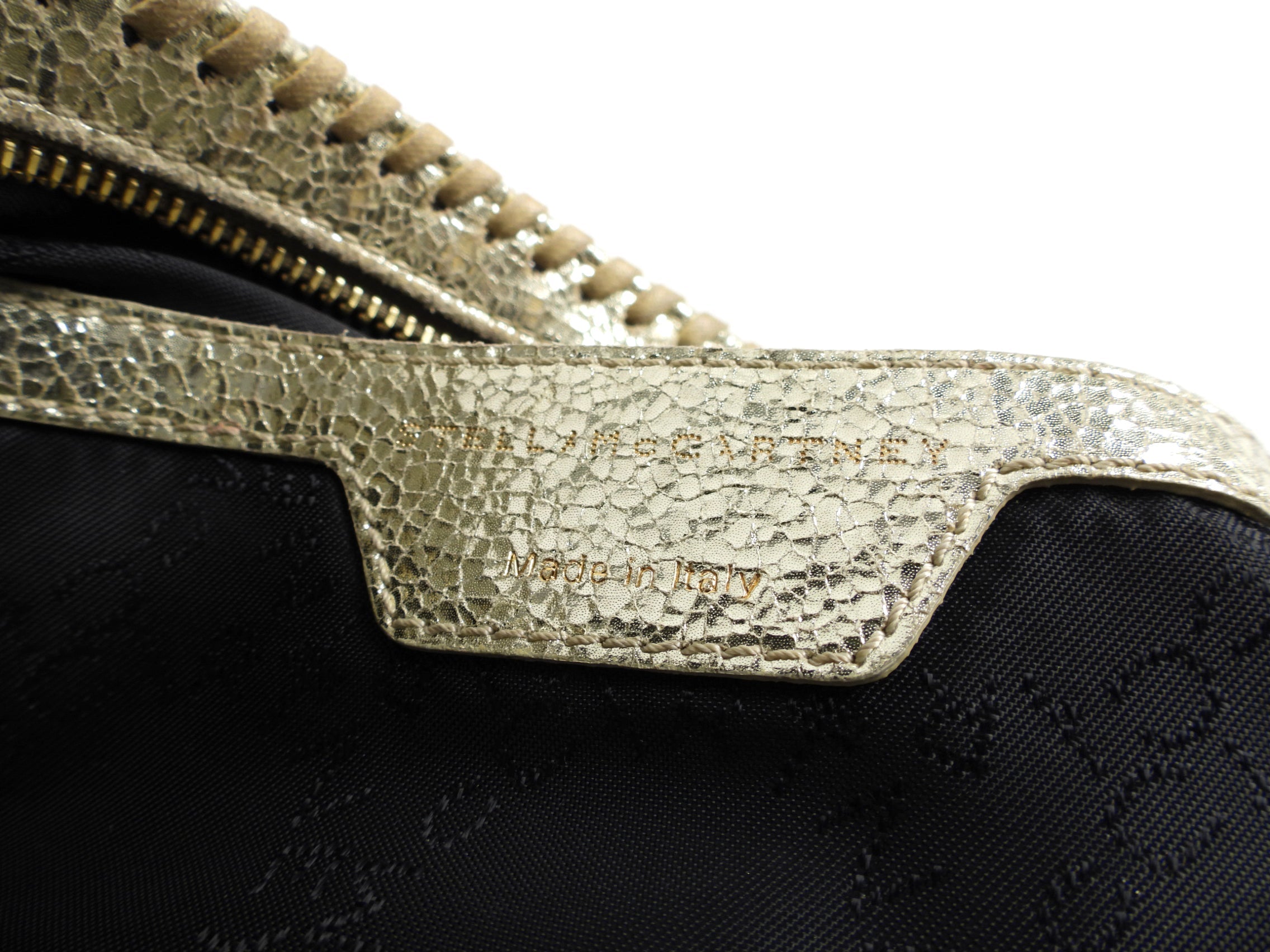 Stella Mccartney Gold Falabella Crossbody Chain Bag