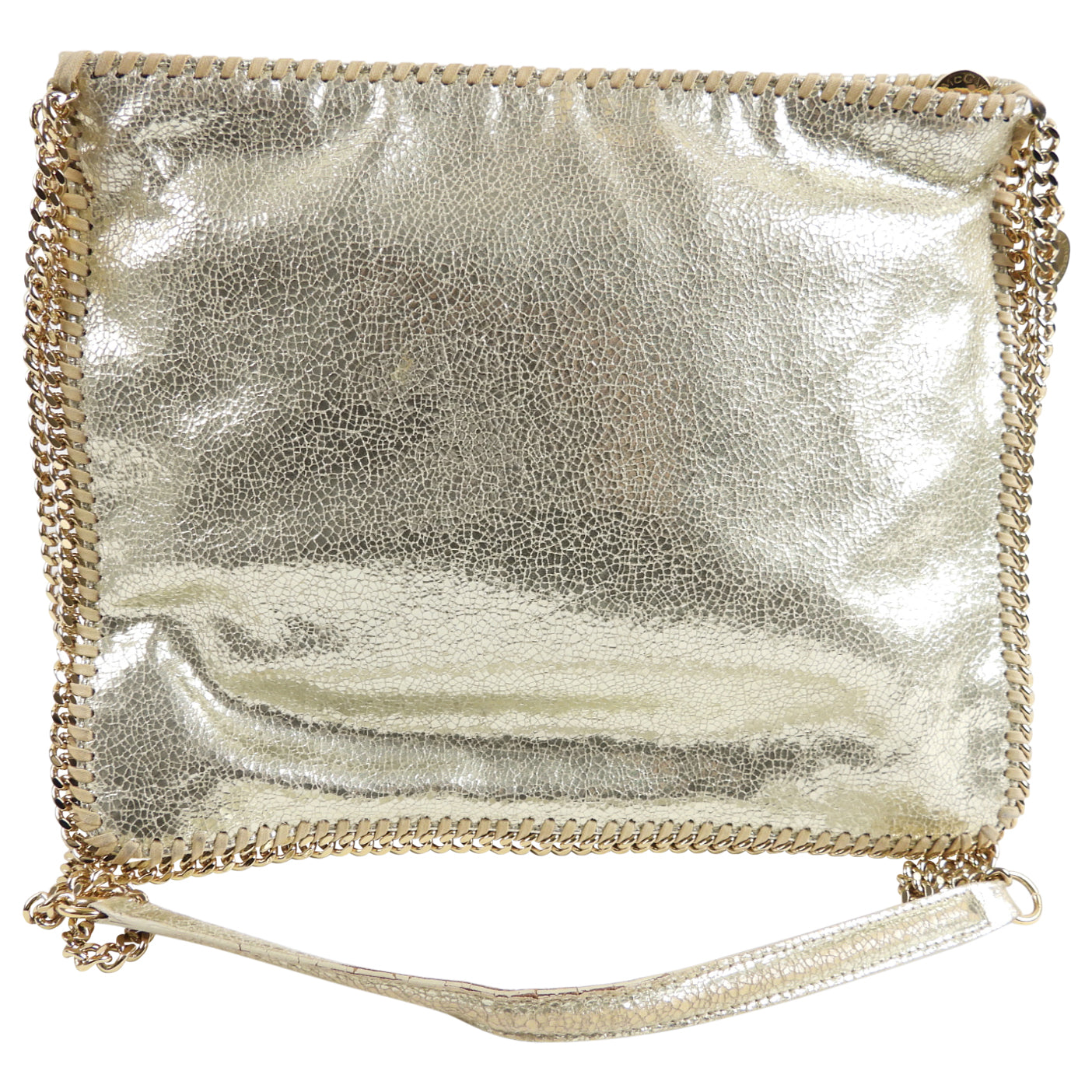Stella Mccartney Gold Falabella Crossbody Chain Bag