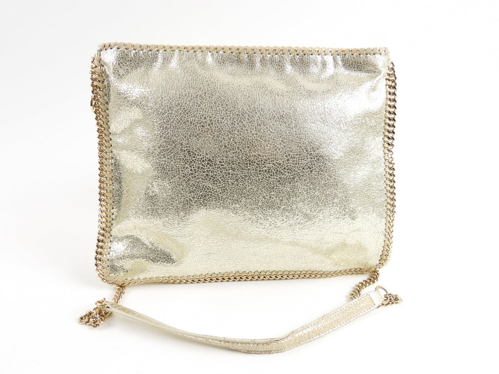 Stella Mccartney Gold Falabella Crossbody Chain Bag