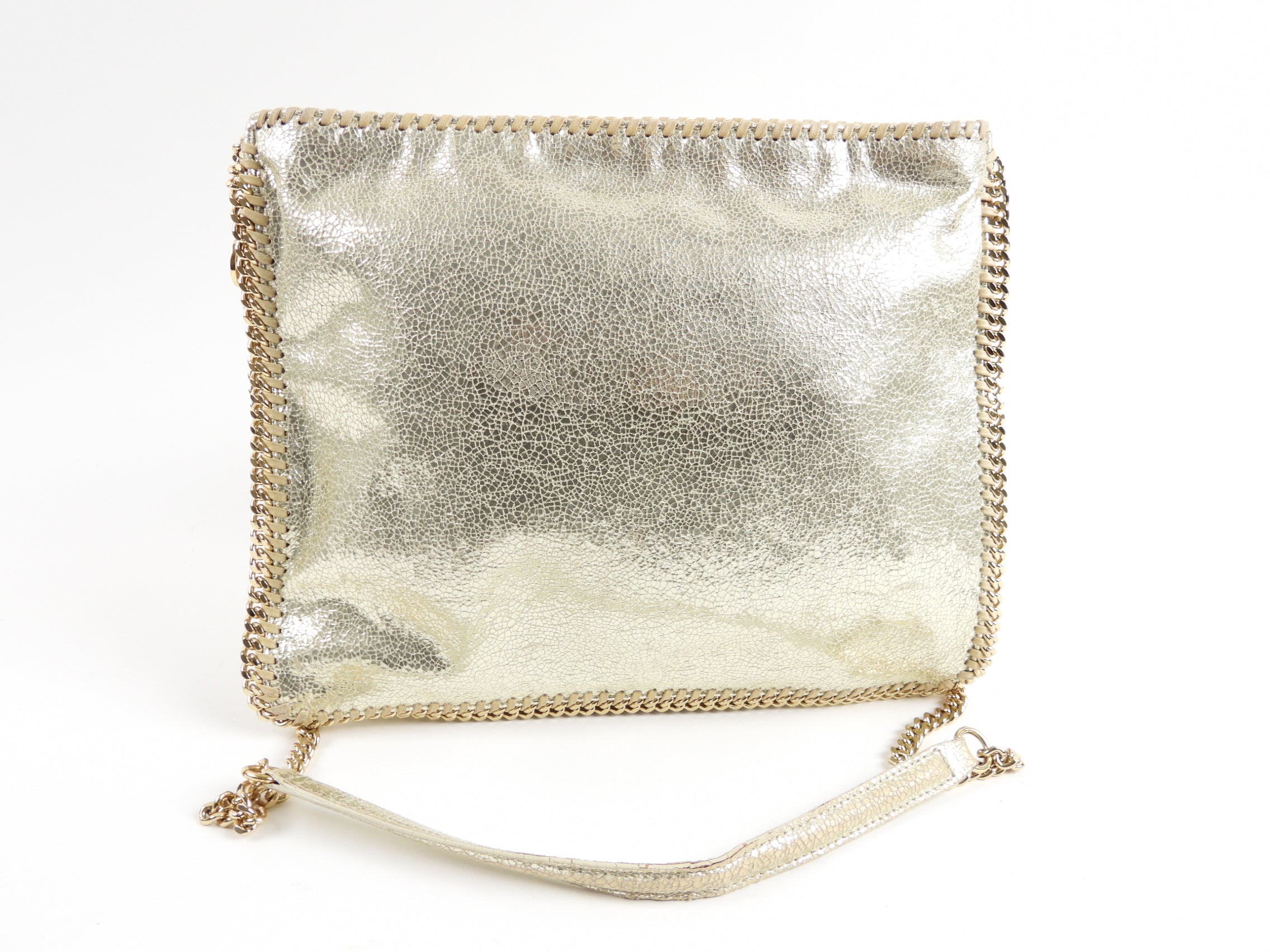 Stella Mccartney Gold Falabella Crossbody Chain Bag