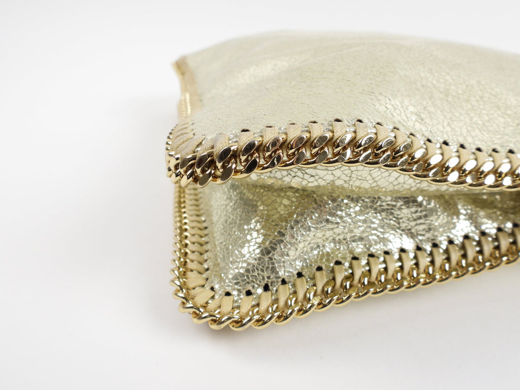 Stella Mccartney Gold Falabella Crossbody Chain Bag