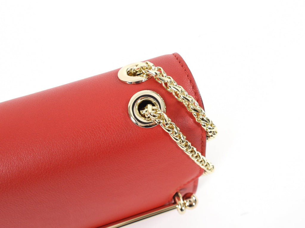 Strathberry Ruby Red East West Mini Crossbody Bag