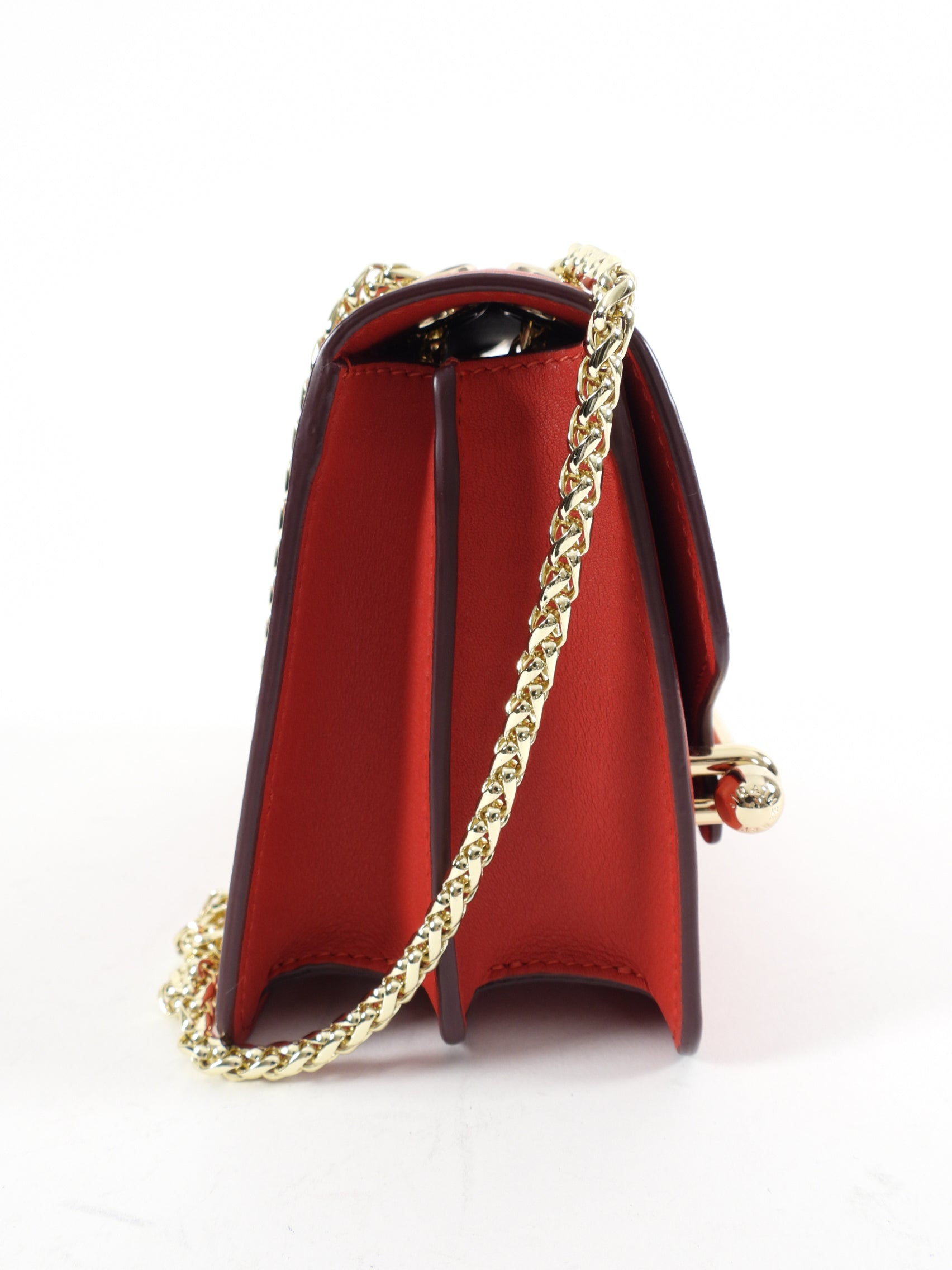 Strathberry Ruby Red East West Mini Crossbody Bag