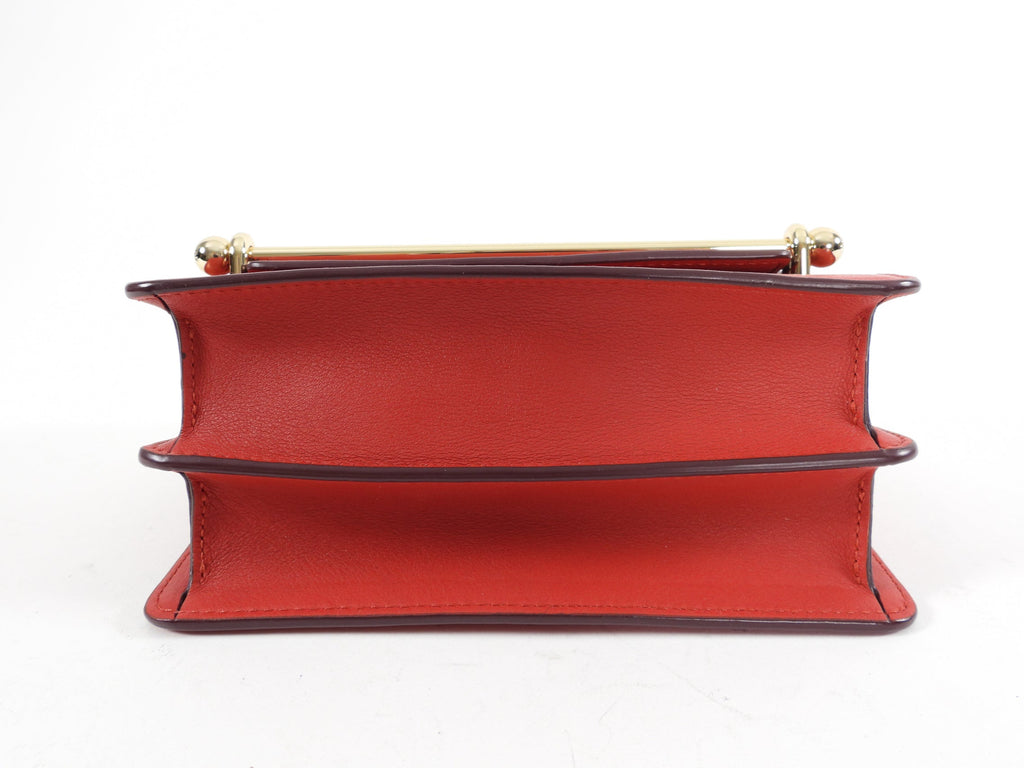 Strathberry Ruby Red East West Mini Crossbody Bag