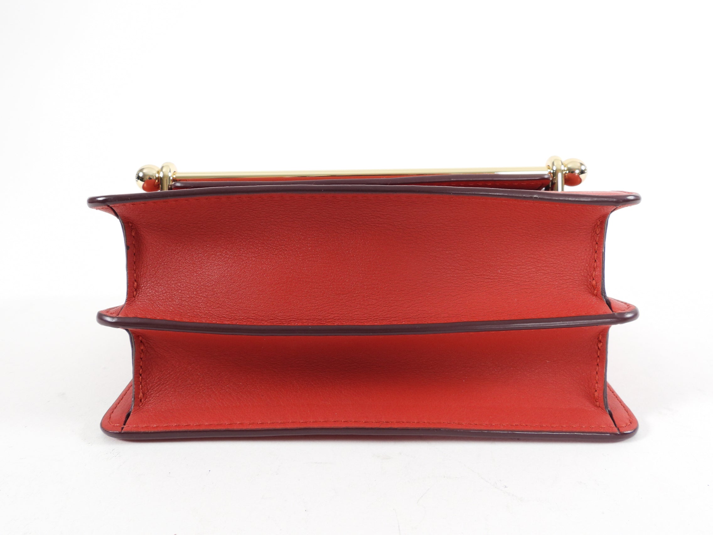 Strathberry Ruby Red East West Mini Crossbody Bag