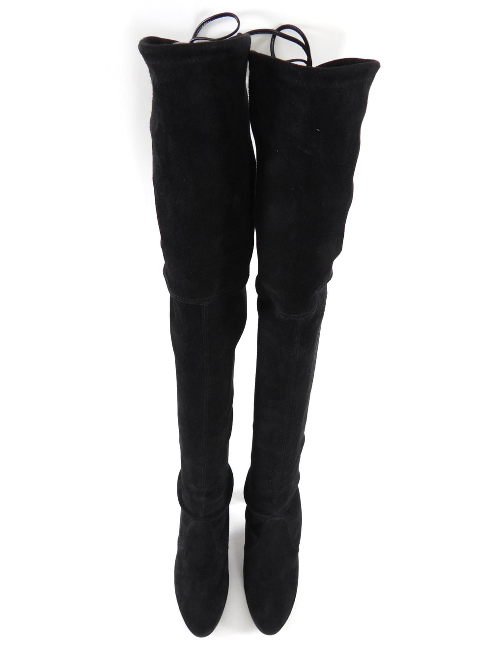 Stuart Weitzman Black Suede Over the Knee Stretch Suede Boots - 6.5M