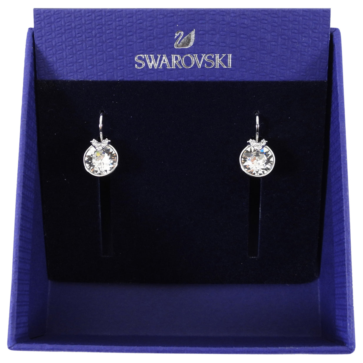 Swarovski Clear Round Crystal Earrings