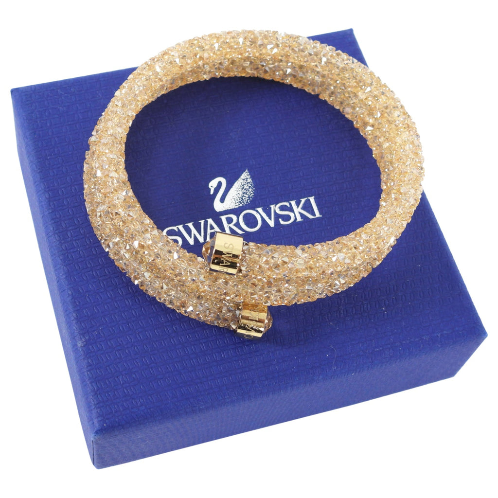 Swarovski Nude Crystal Dust Coil Bracelet - S/M