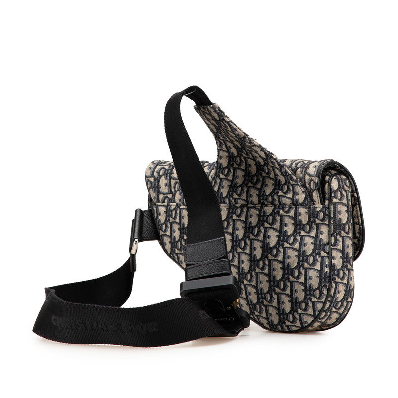 Dior Saddle Oblique Canvas Leather 2way Bag