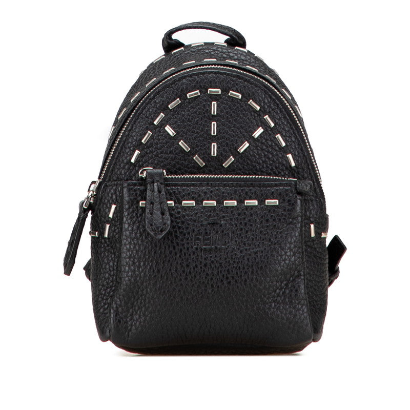 Fendi 7AR471 Leather Backpack Key Holder Bag Charm Pouch