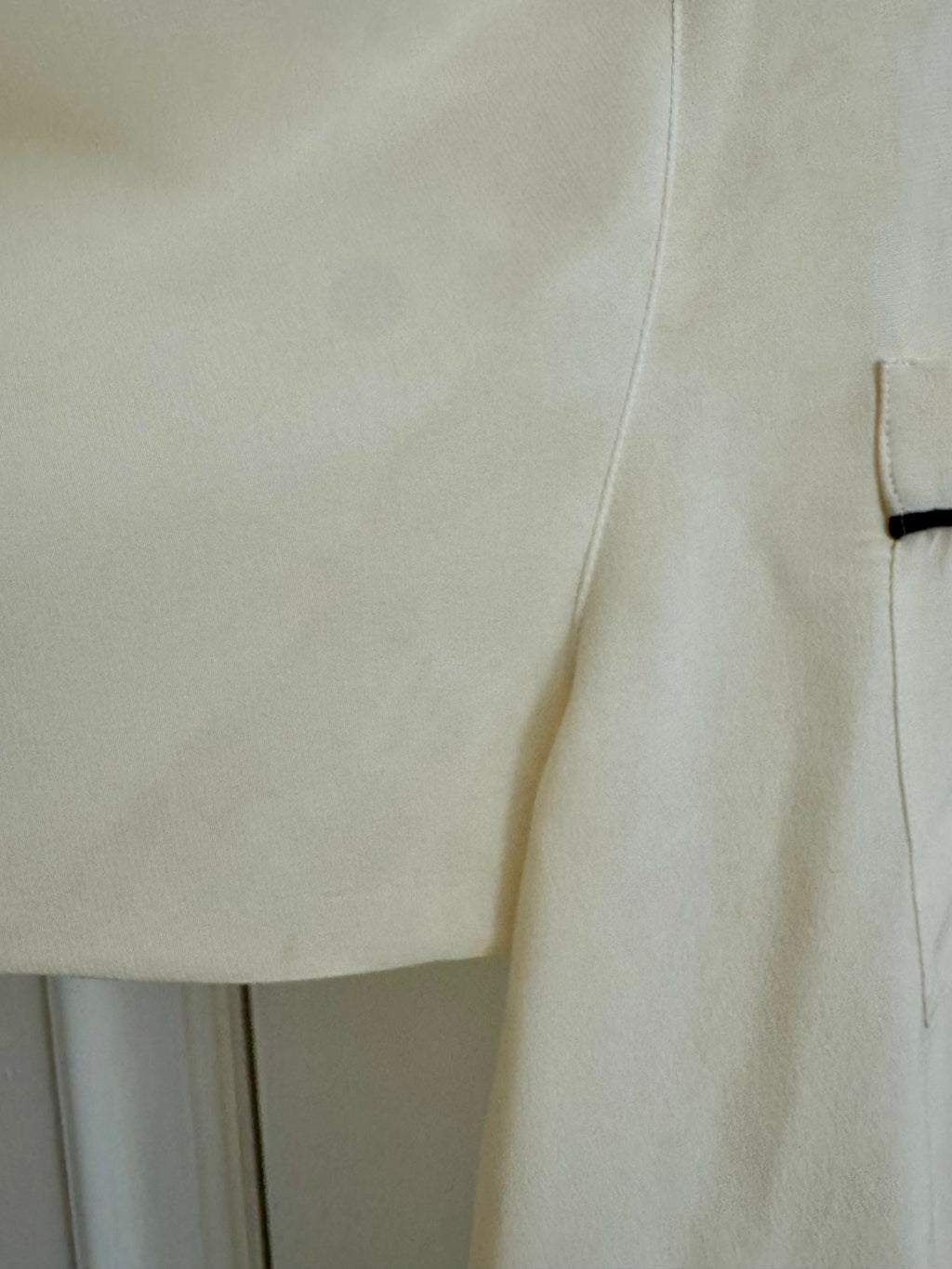 Rare Vintage Chanel Cream Silk Blouse