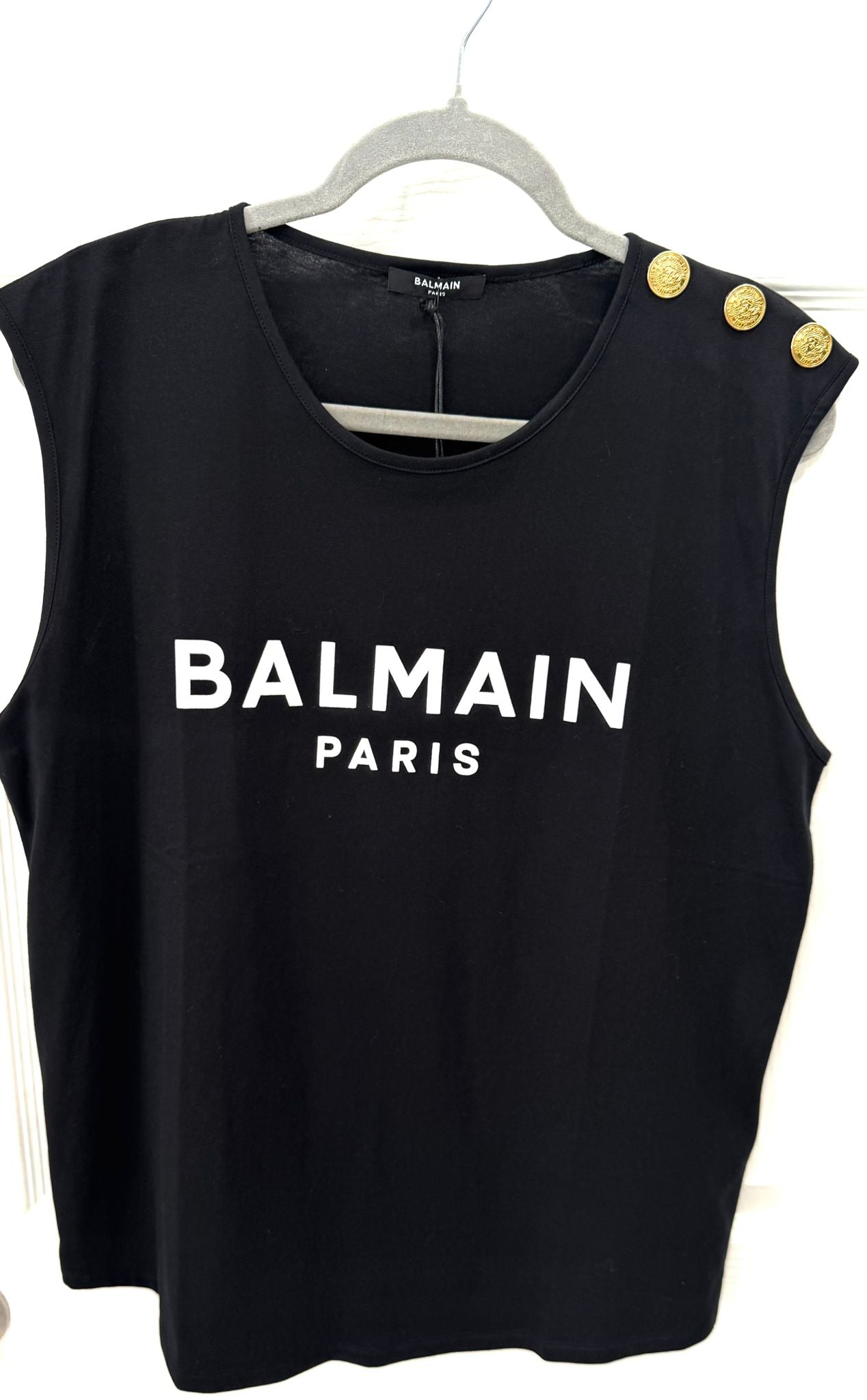 BALMAIN PARIS WOMEN'S TANK TOP