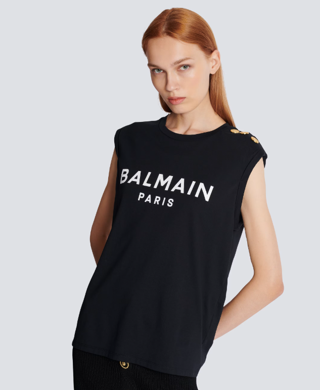 BALMAIN PARIS WOMEN'S TANK TOP