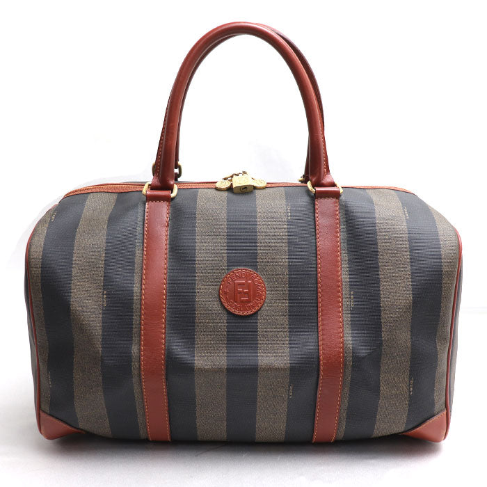 Fendi Pequin PVC Boston Bag